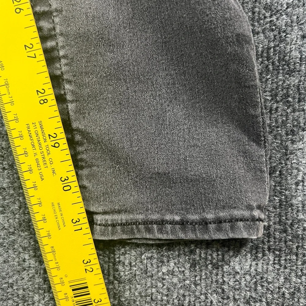 True Religion Skinny‎ Leg Flap Jeans Womens 29x31.5 Gray Denim Cotton Low Rise